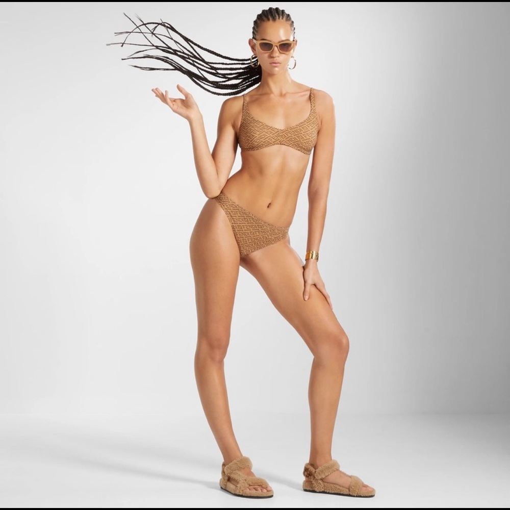 FENDI x SKIMS SKIMPY SCOOP & HIGH LEG BIKINI